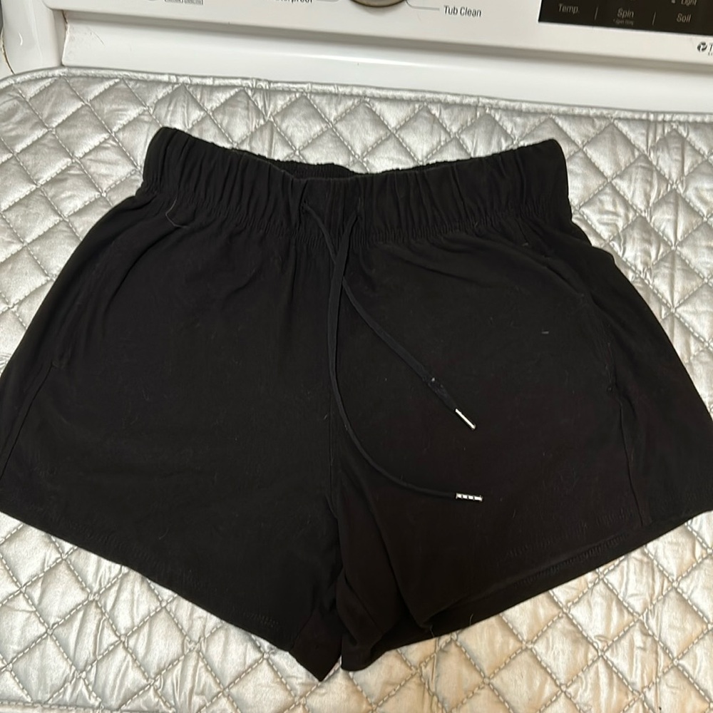 Athletic works black drawstring shorts